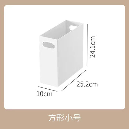 No.MZ01 white right-angle storage box bookshelf organizer office organizer organizer plastic box