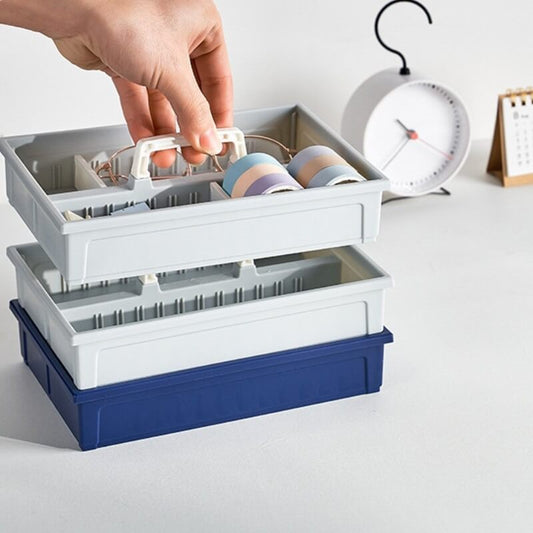 No.6336 Stackable storage box with handles, separate storage box, free compartment design, screw accessories, small items storage artifact