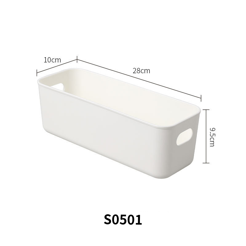 No.S0293-S0297 Plastic white storage box with lid storage box storage box plastic box