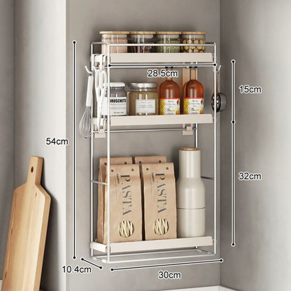 No.BG35 condiment storage rack wall-mounted countertop wall-mounted condiment rack corner punch-free wall kitchen condiment rack narrow