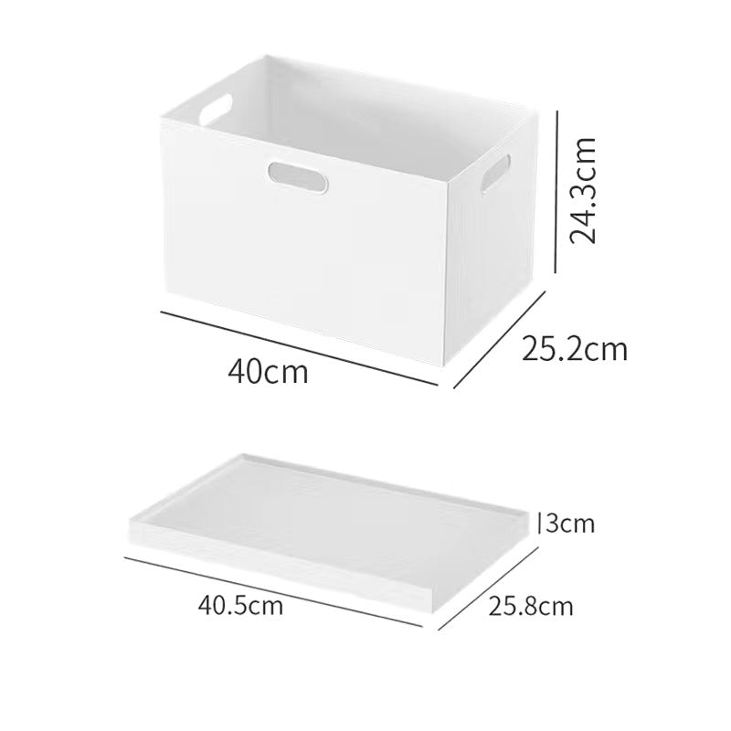 No.MZ01 white right-angle storage box bookshelf organizer office organizer organizer plastic box