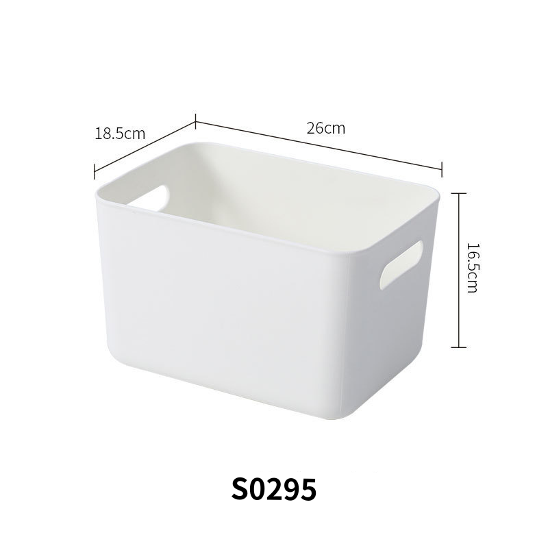 No.S0293-S0297 Plastic white storage box with lid storage box storage box plastic box