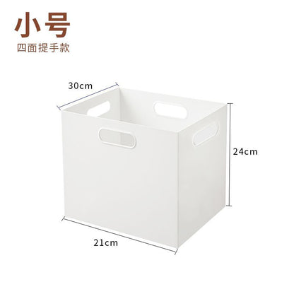 No.MZ01 white right-angle storage box bookshelf organizer office organizer organizer plastic box