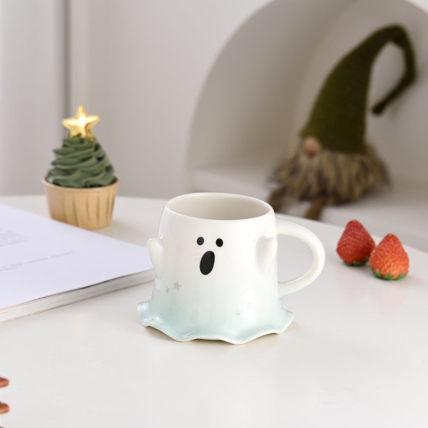 No.A168864545 Halloween Christmas Water Cup Elf Mug Gift Cup Souvenir Christmas Gift Cute Ghost Water Cup