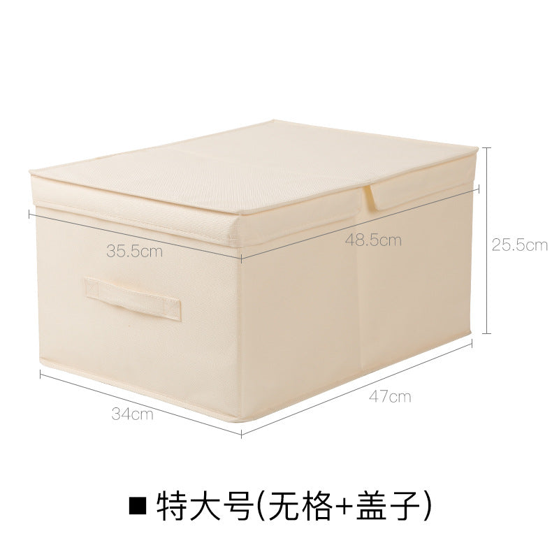 No.968088 Oxford cloth gridless storage box household wardrobe clothing clothes pants fabric foldable large storage box storage box length 47cm