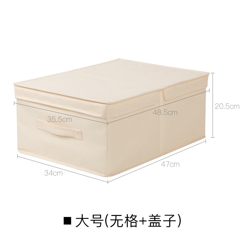 No.968088 Oxford cloth gridless storage box household wardrobe clothing clothes pants fabric foldable large storage box storage box length 47cm