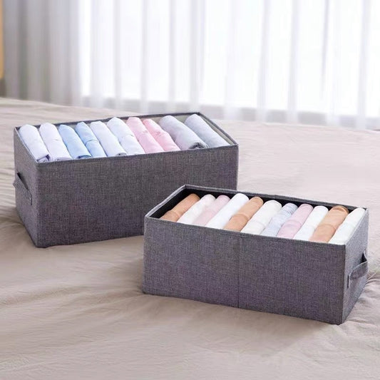 No.026 organizer recommends thick anti-cotton and linen fabric folding storage box pants and clothes storage box