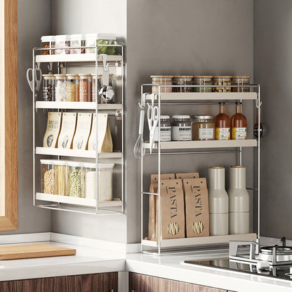 No.BG35 condiment storage rack wall-mounted countertop wall-mounted condiment rack corner punch-free wall kitchen condiment rack narrow