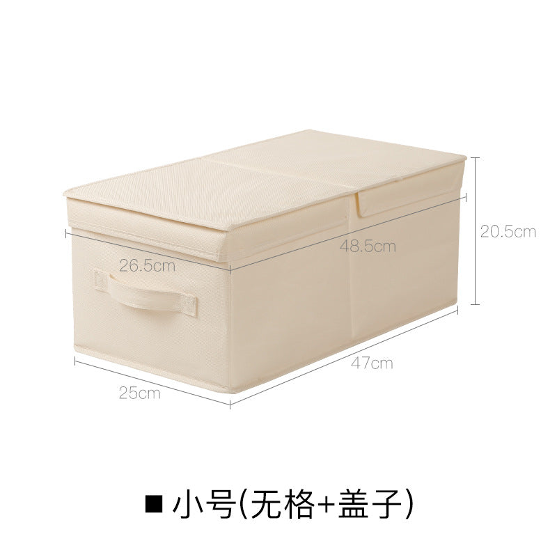 No.968088 Oxford cloth gridless storage box household wardrobe clothing clothes pants fabric foldable large storage box storage box length 47cm