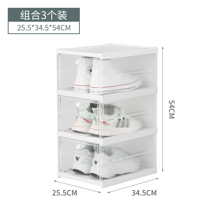 No.X-DF018-3W installation-free folding shoe storage box