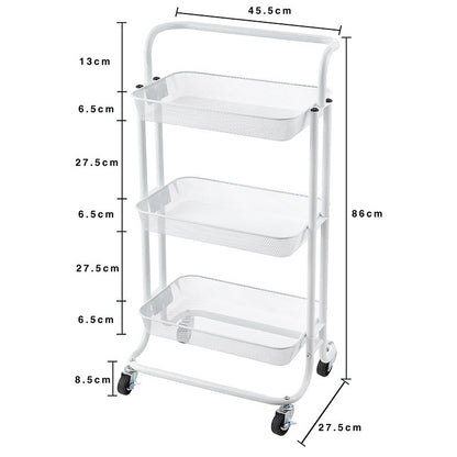 No.YG99廚房小推車置物架 衛浴可移動簡易收納架 廚房整理架 客廳收納手推車
