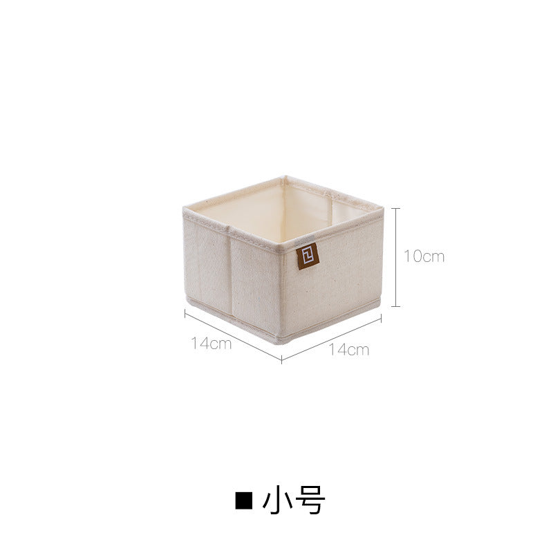 No.968172 28cm polycotton drawer divider box underwear bra socks storage box foldable washable fabric combination storage box