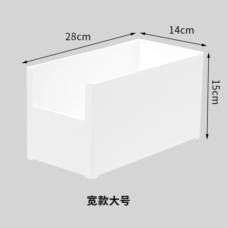 No.fs01白色收納盒 廚房浴室抽屜整理收納盒