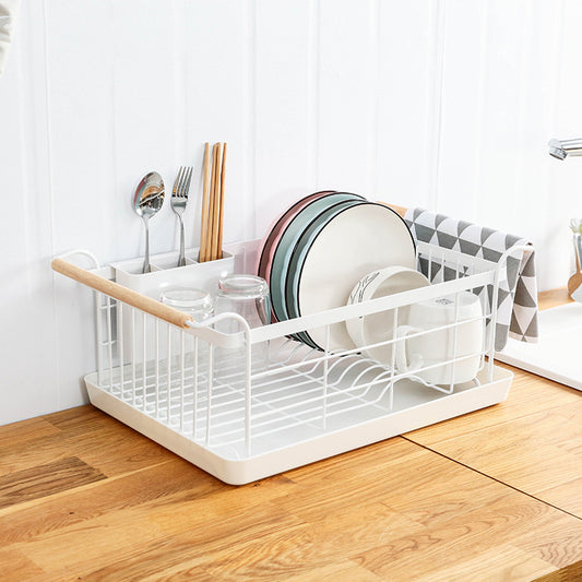 No.SYK6521 Japanese modern simple Nordic iron bowl rack storage rack dish draining rack next to the sink bowl and chopsticks storage basket