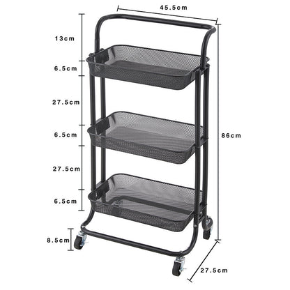 No.YG99廚房小推車置物架 衛浴可移動簡易收納架 廚房整理架 客廳收納手推車