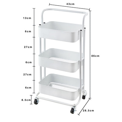 No.YG99廚房小推車置物架 衛浴可移動簡易收納架 廚房整理架 客廳收納手推車