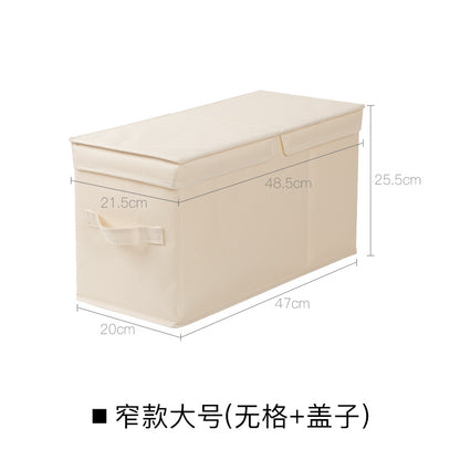 No.968088 Oxford cloth gridless storage box household wardrobe clothing clothes pants fabric foldable large storage box storage box length 47cm