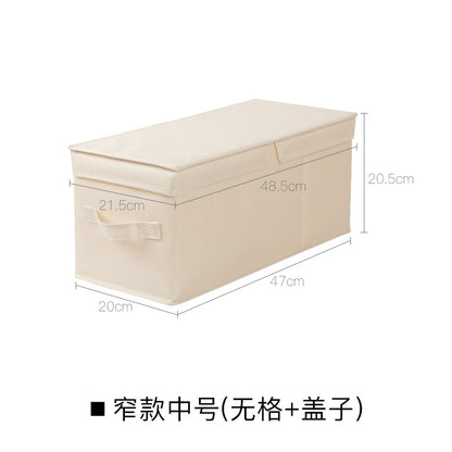 No.968088 Oxford cloth gridless storage box household wardrobe clothing clothes pants fabric foldable large storage box storage box length 47cm