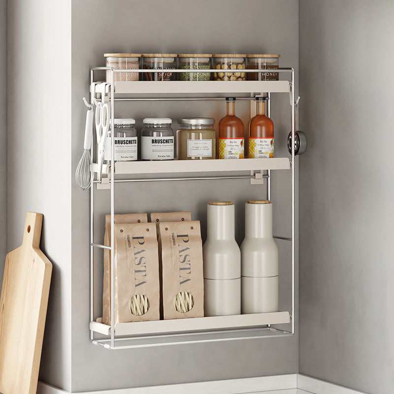 No.BG35 condiment storage rack wall-mounted countertop wall-mounted condiment rack corner punch-free wall kitchen condiment rack narrow