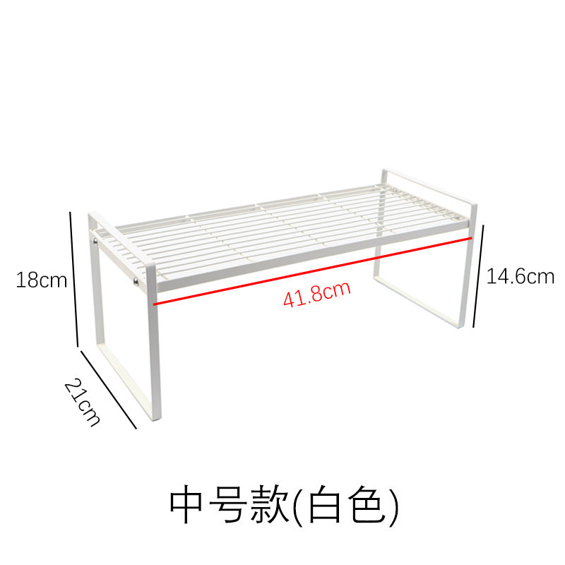 No. SYR-3008廚房分層置物架 調料品收納架 櫥櫃分隔分層架 碗碟瀝水架