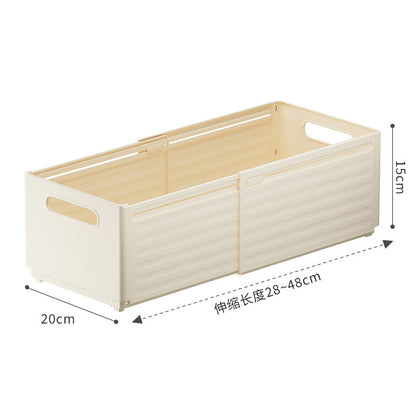 No. AW2309003 Retractable storage box with dividers, drawer organization and storage box, home kitchen tableware storage drawer, underwear organization box, plastic compartment storage box