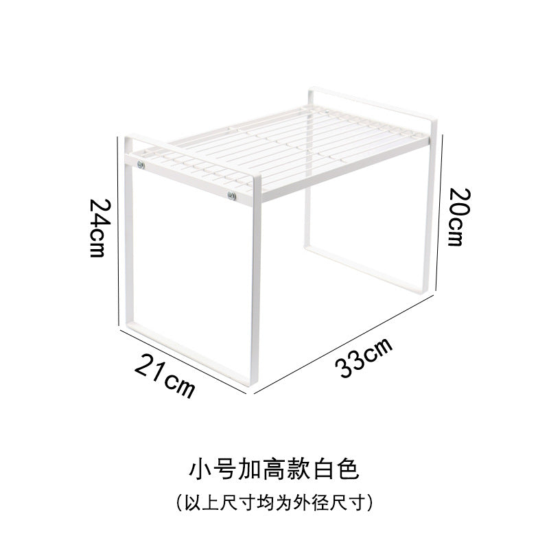 No. SYR-3008廚房分層置物架 調料品收納架 櫥櫃分隔分層架 碗碟瀝水架