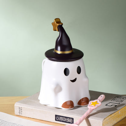 No. AL715784163808 Halloween Water Cup Ghost Mug Creative Cartoon Ceramic Cup Cute Ghost Cup Christmas Mug