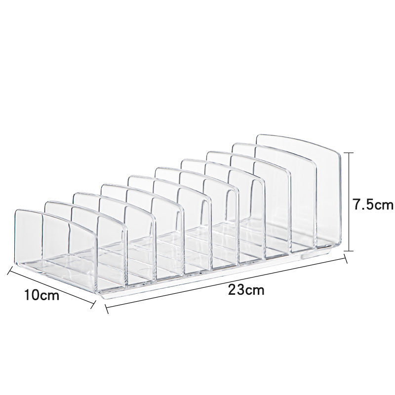 No.cy-708眼影盤收納盒 透明亞克力彩妝粉餅抽屜整理分格盒 桌面化妝品收納盒 梳妝枱收納 數據綫收納整理