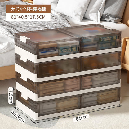 No. A-HE076 Light luxury household large-capacity clothing bed box under the bed to store clothes and quilts with wheels organizing box dust-proof folding bed box storage box