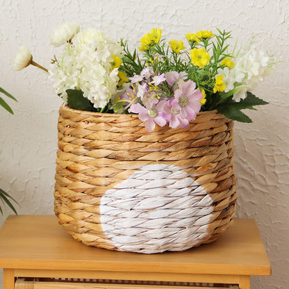 No.HLCKTK cute gourd grass woven storage basket rattan storage box