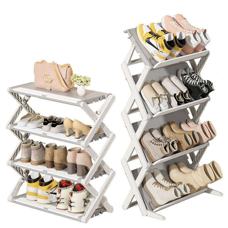 No.DF024 multi-layer installation-free folding shoe rack shoe storage artifact