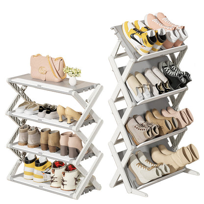 No.DF024 multi-layer installation-free folding shoe rack shoe storage artifact