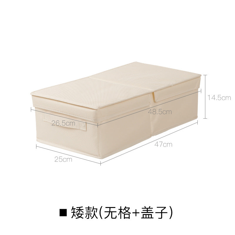 No.968088 Oxford cloth gridless storage box household wardrobe clothing clothes pants fabric foldable large storage box storage box length 47cm