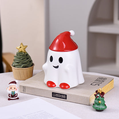 No. AL715784163808 Halloween Water Cup Ghost Mug Creative Cartoon Ceramic Cup Cute Ghost Cup Christmas Mug