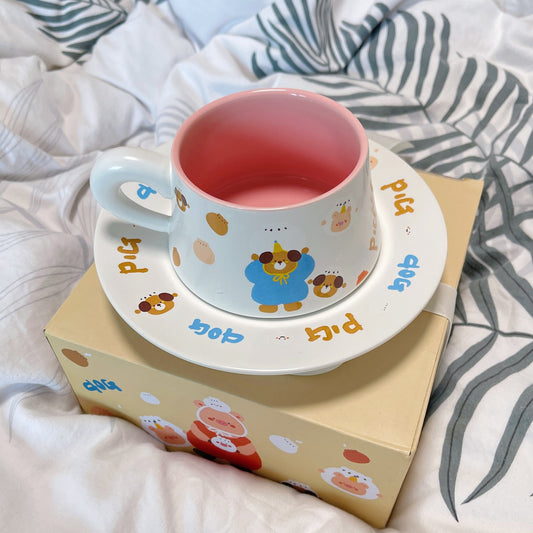 No. AL202405031 Cartoon Cute Coffee Cup Water Cup Gift Souvenir