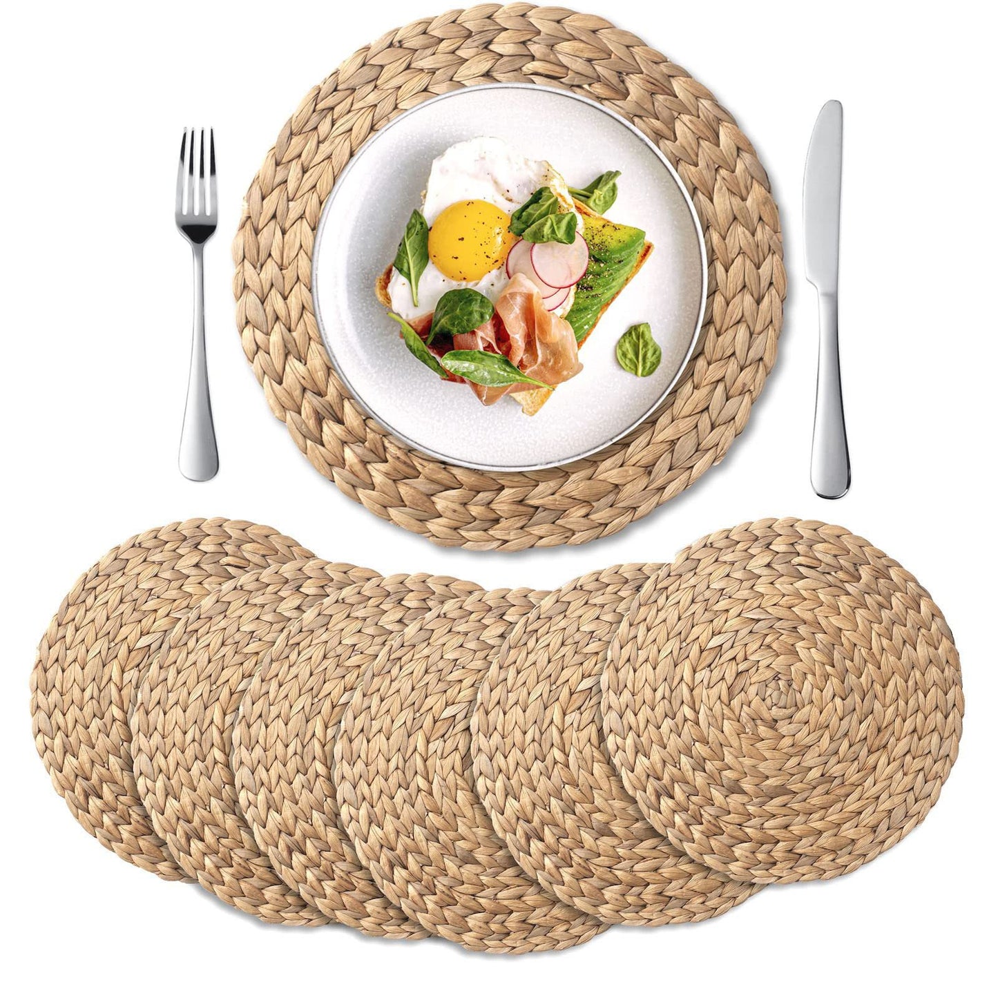 No.YR99 gourd straw woven placemat hand-woven placemat heat-proof anti-scald coaster dish mat casserole mat