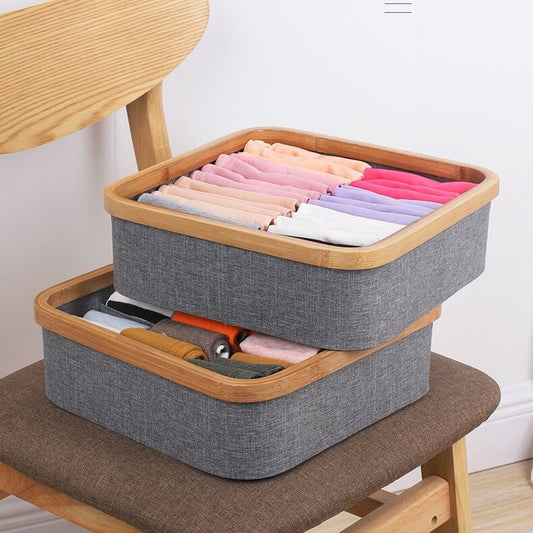 No.254125 fabric wardrobe organization compartment storage box underwear socks towel storage