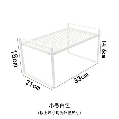 No. SYR-3008廚房分層置物架 調料品收納架 櫥櫃分隔分層架 碗碟瀝水架