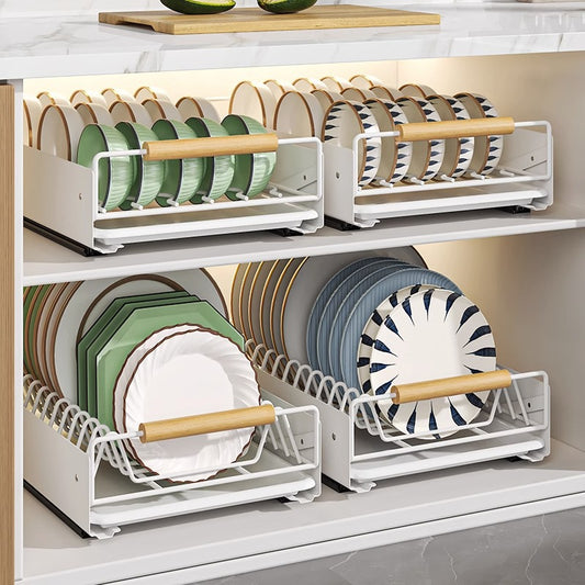 No.A0330 Kitchen cabinetdish pull-out storage rack [2 pieces]