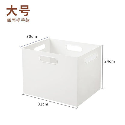 No.MZ01 white right-angle storage box bookshelf organizer office organizer organizer plastic box