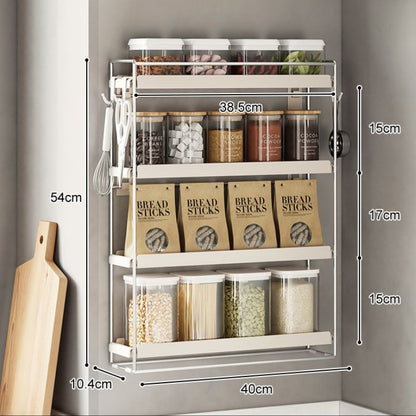 No.BG35 condiment storage rack wall-mounted countertop wall-mounted condiment rack corner punch-free wall kitchen condiment rack narrow