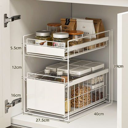 No.fs02 kitchen sink storage rack multi-functional pull-out storage rack