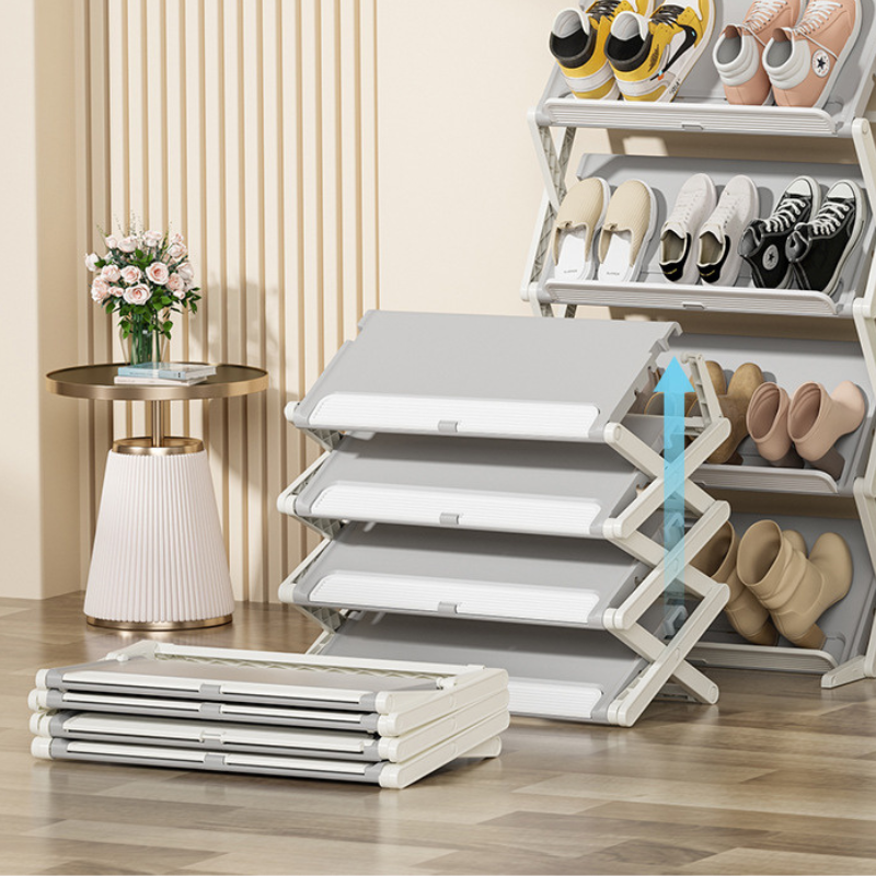 No.DF024 multi-layer installation-free folding shoe rack shoe storage artifact