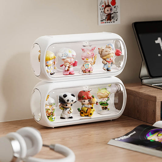 Laay Zone | No.QH-3002 Dust-proof blind box hand-made office dolls gashapon storage display box
